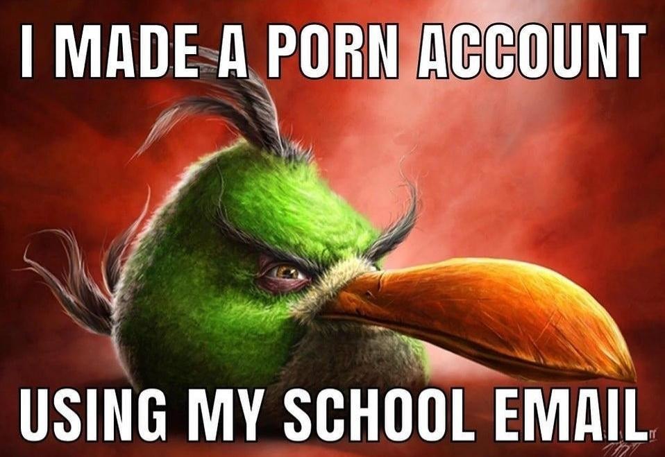 Porn is funny - meme