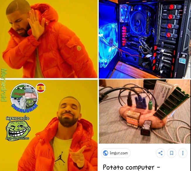 Potato computer - meme