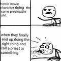 Horror movie characters are dumb