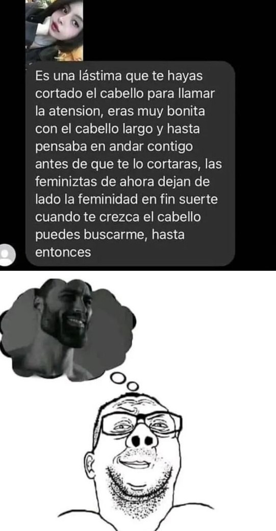 Se creyó gigachad pero no - meme