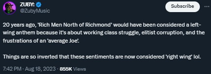 Rich Men North of Richmond - meme