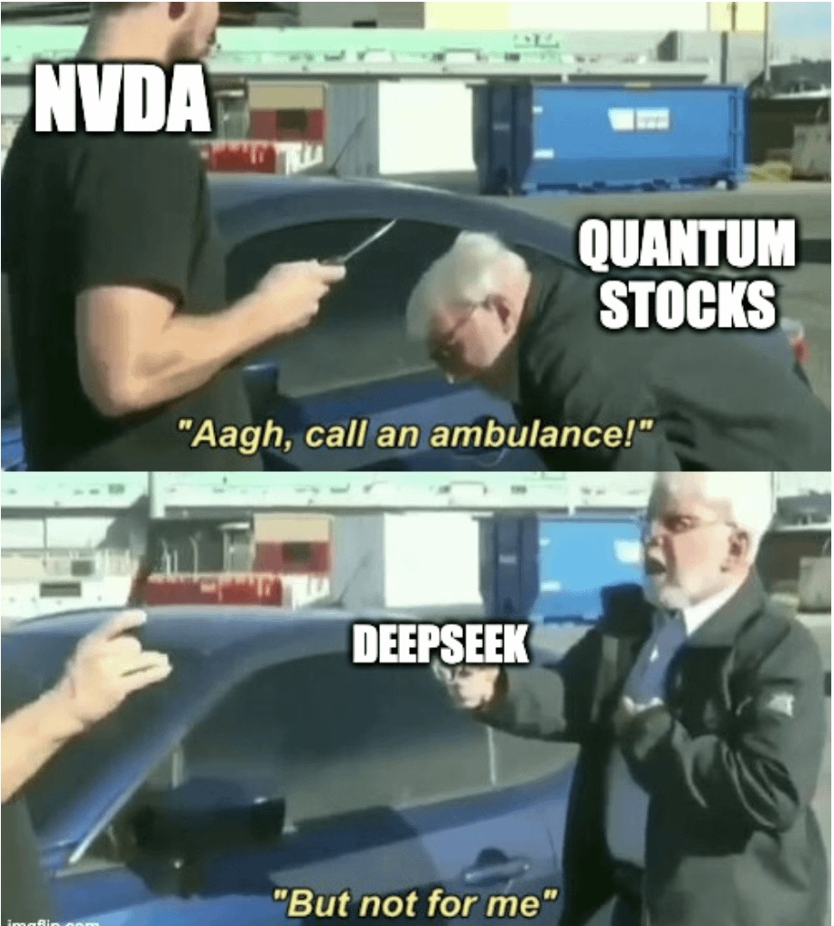 Deepseek AI Nvidia stock meme