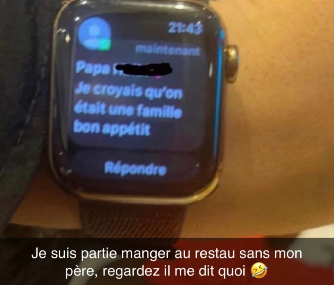 J’ai juste dit bon app’ et mon père m’a rayé de la famille - meme