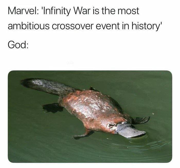 Infinity War vs God - meme