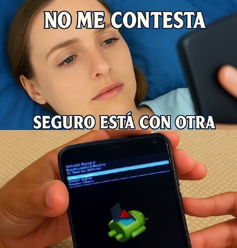 cuando no contesta fijo anda con otra - meme