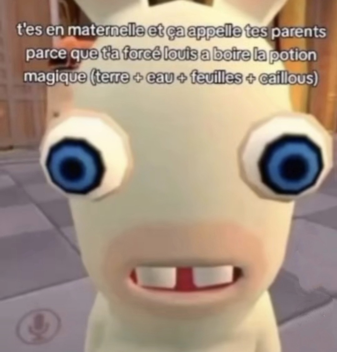 Quand t'es en maternelle et que t'inventes une potion chelou avec Louis - meme