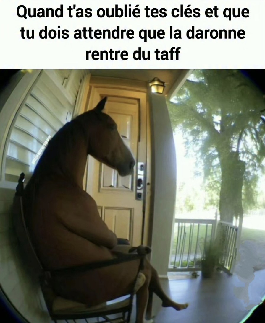 Coincé dehors comme un teubé - meme