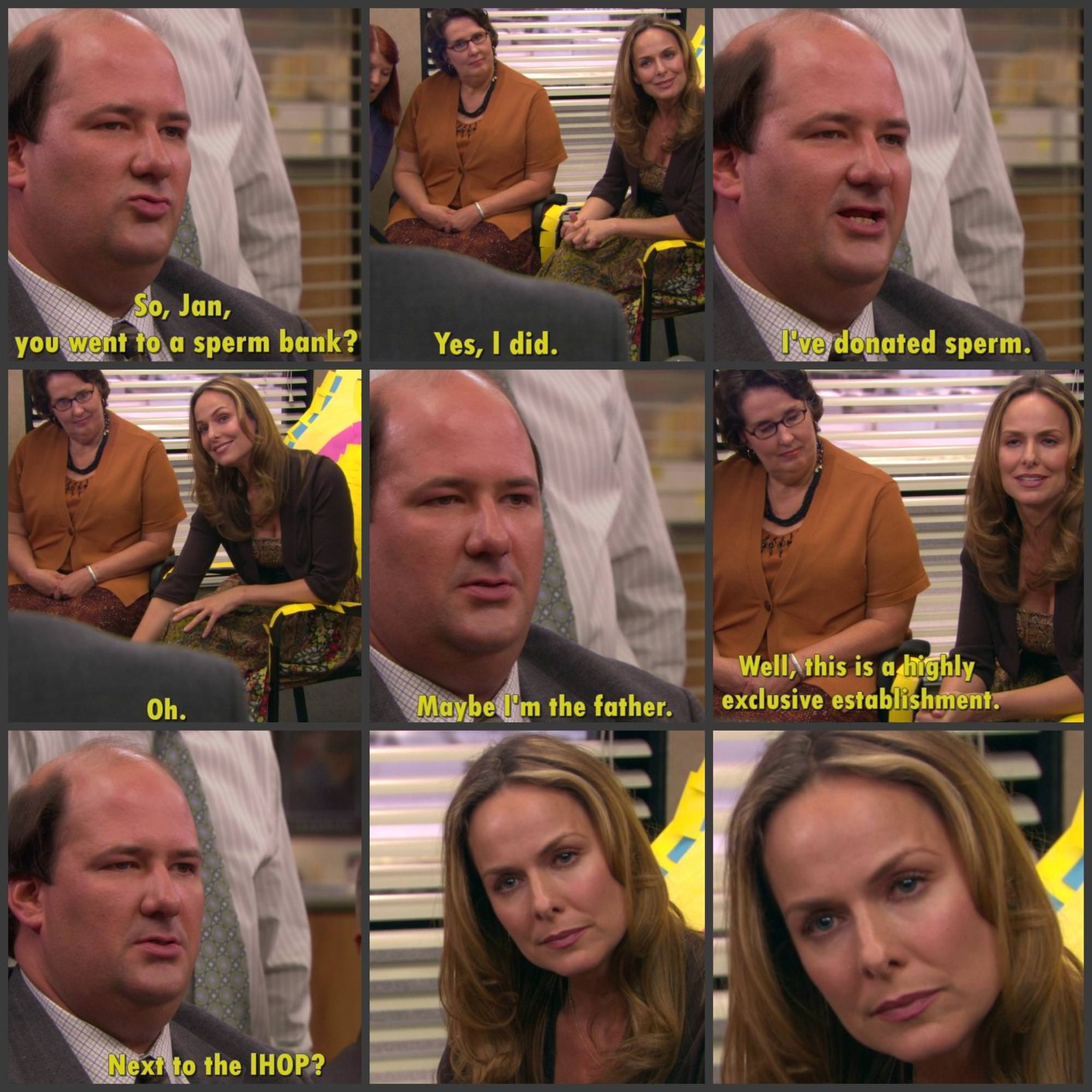 Kevin is the father of your child, Jan. - meme