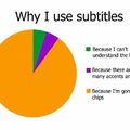 Why I use subtitles