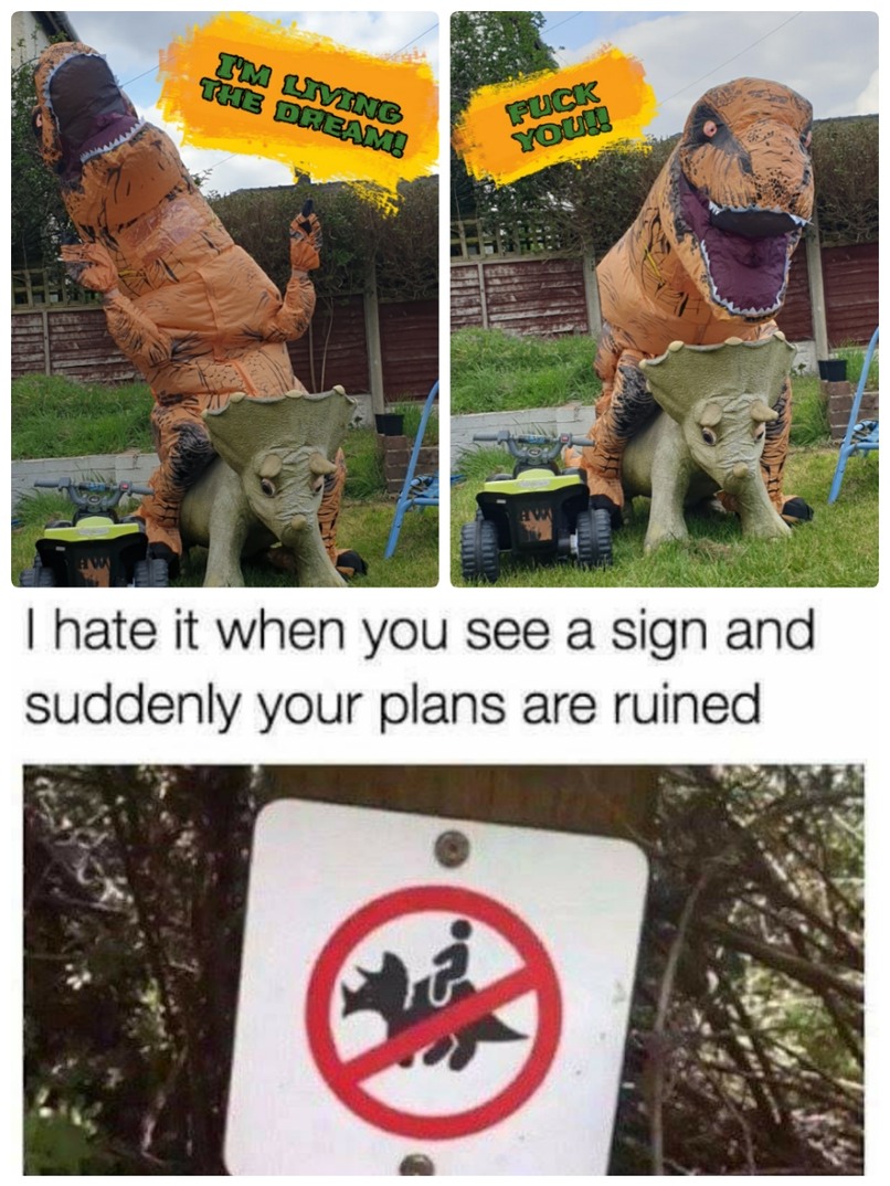 Dinosaurs ride! - meme