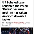 US Bobsled team has a new name for the sled.