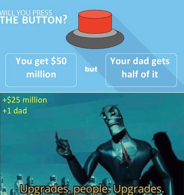 will you press the button? - meme