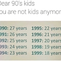 How many of you are 90's kids