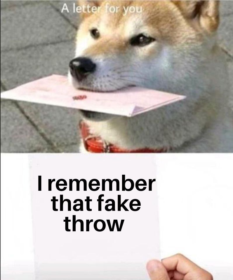 Fake throw - meme