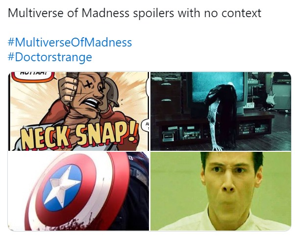 Spoilers with no context - meme