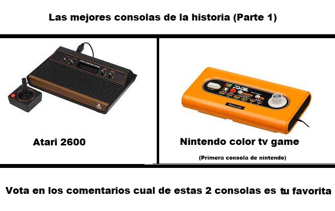 Atari 2600 vs color tv game - meme