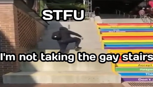 gay stair - meme