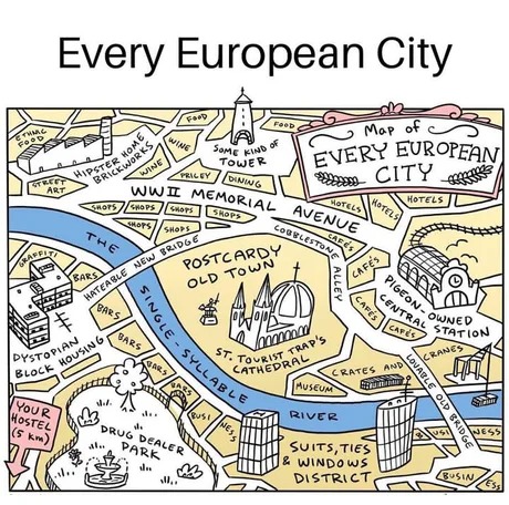 European cities - meme