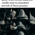 The only time Saruman was afraid