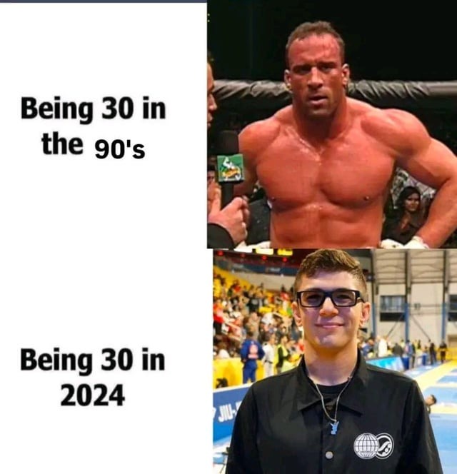Being 30 in 2024 - meme