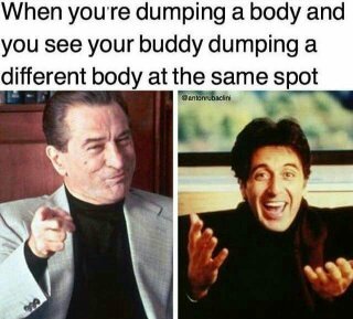 Body dumping - meme