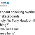 Ain't easy being the Hawk