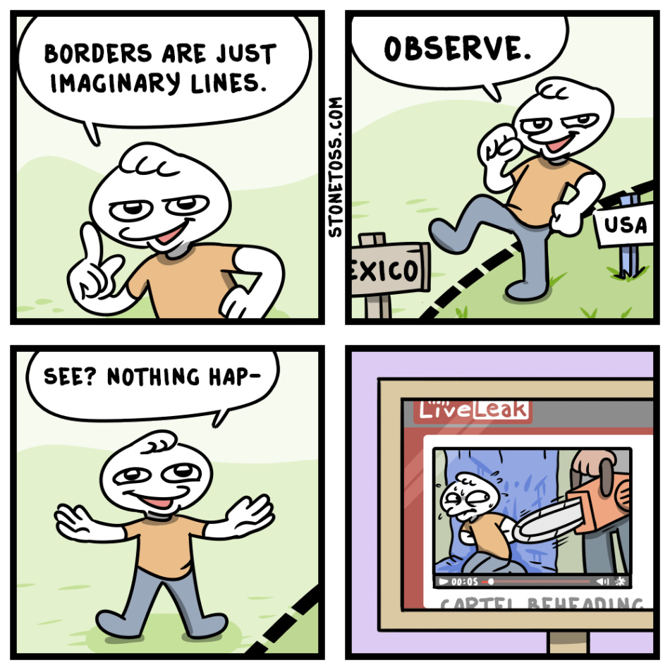Dongs in a border - meme