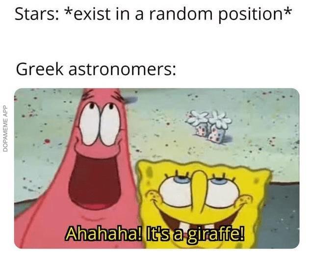 Did they know about giraffes? - meme