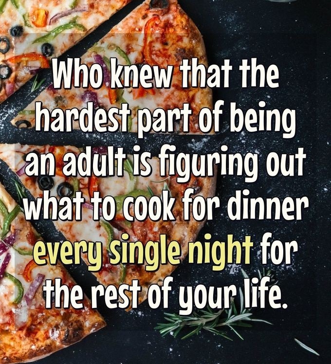 The hard part of adult life - meme