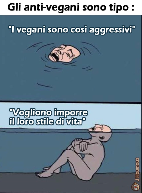 Anti-vegani - meme