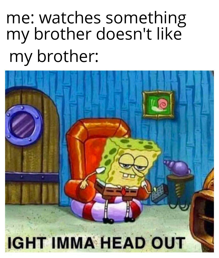 My brother in a nutshell - meme