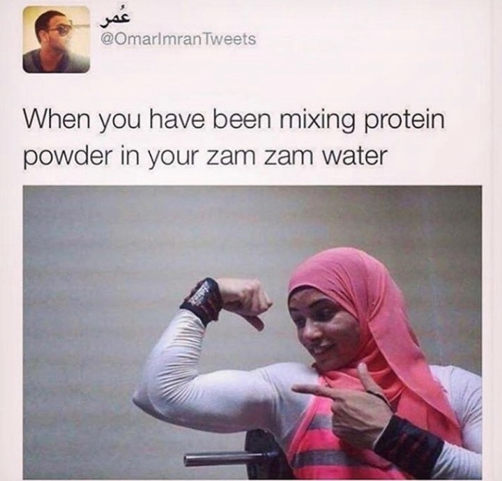 Zam Zam is muslim holy water - meme