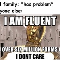 six million forms of I don’t care
