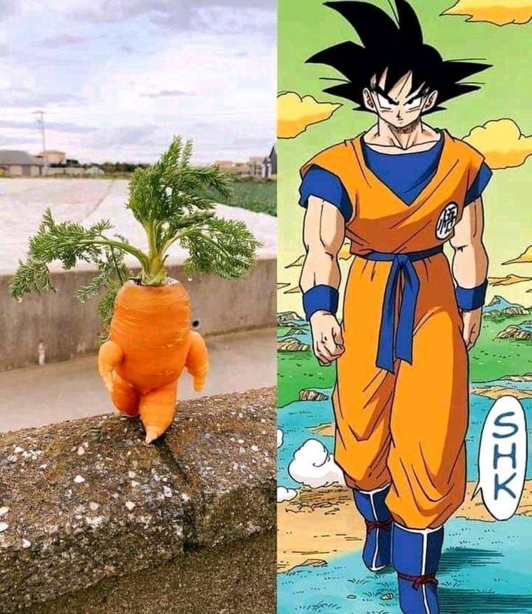 Goku planta - meme