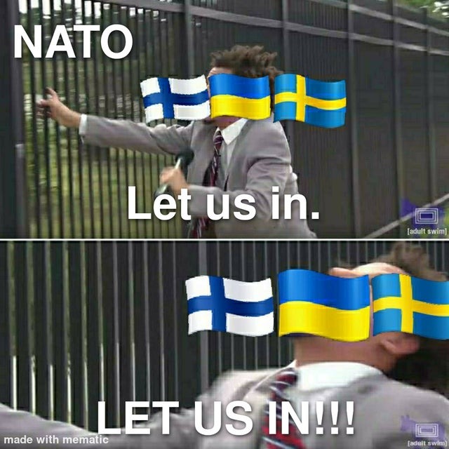 Will Finland and Sweden enter NATO? - meme