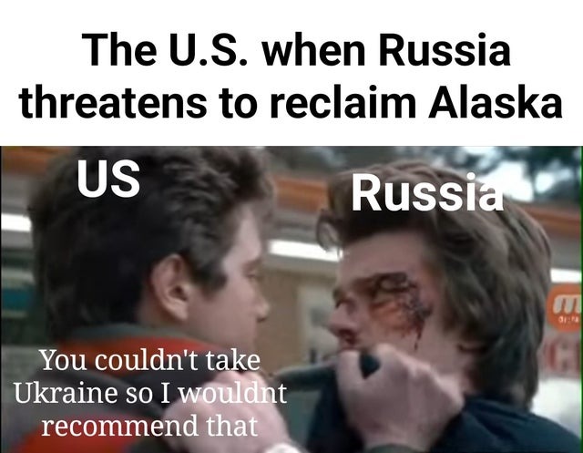 Alaska vs Russia - meme