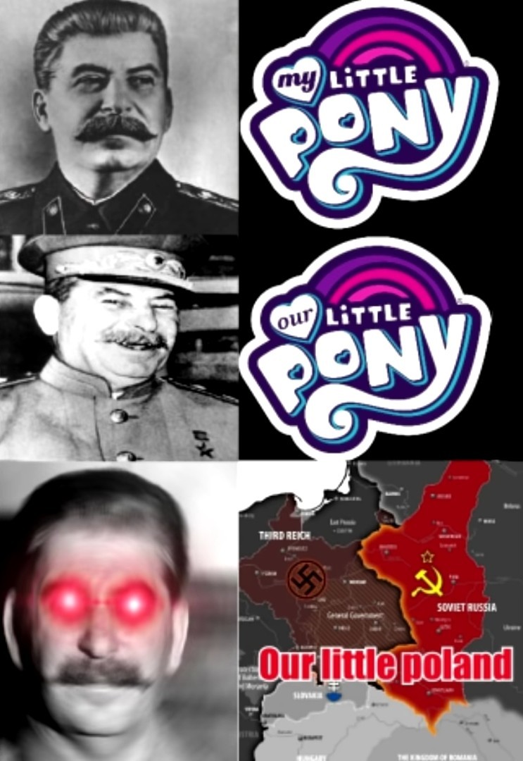 A stalin le gusta my little pony - meme