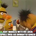Bert gives away son