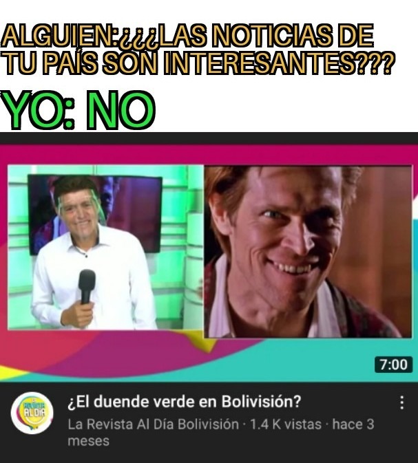 El duende verde en bolivision - meme