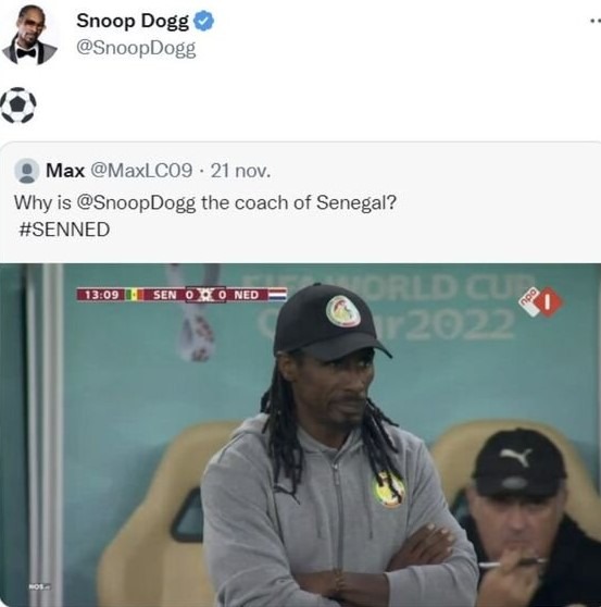 Snoop dogg seleccionador de Senegal - meme