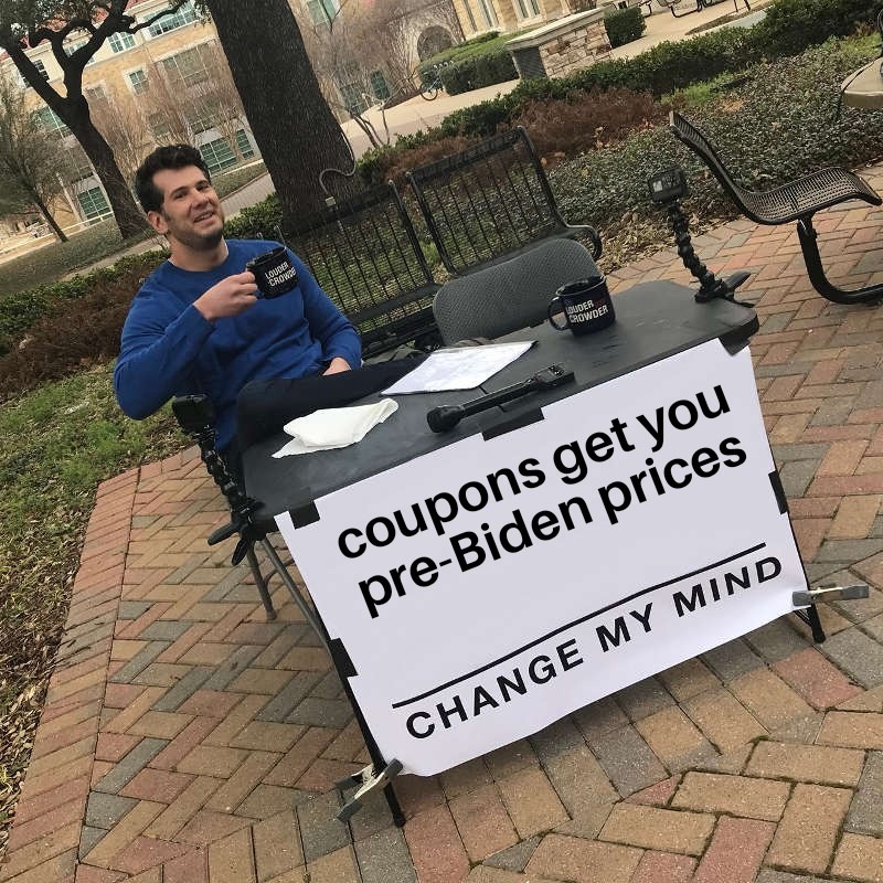 Biden coupons - meme