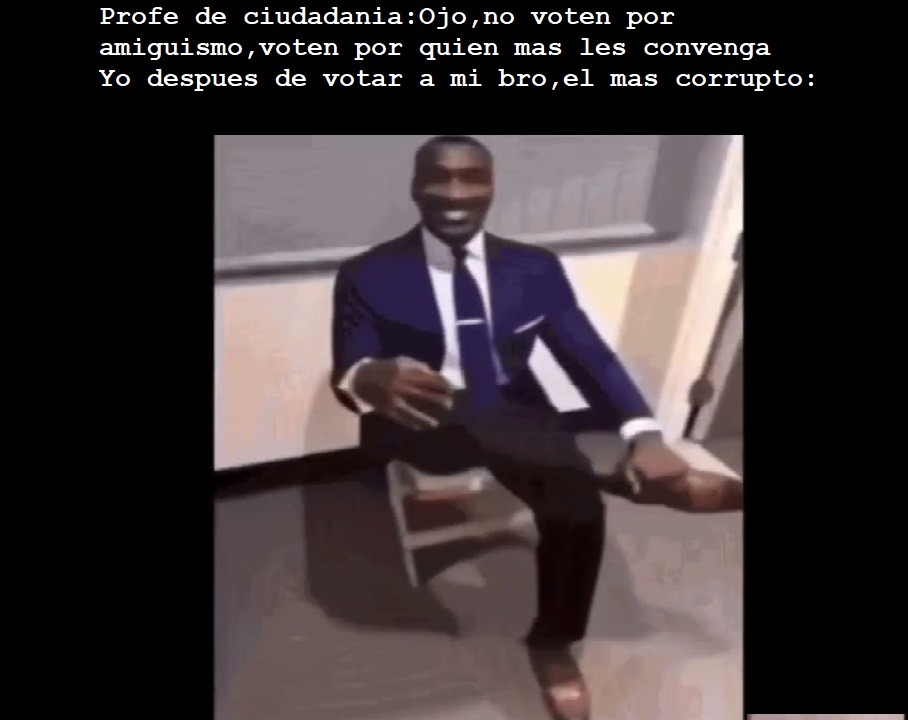 Los espacios en negro se venden - meme
