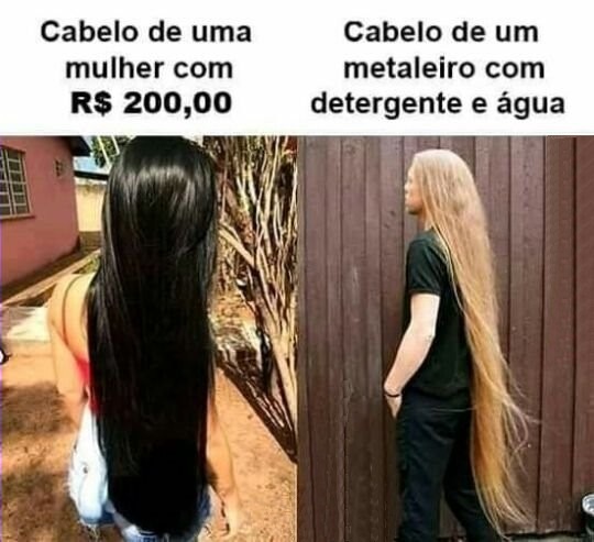 Cabelo da hora - meme