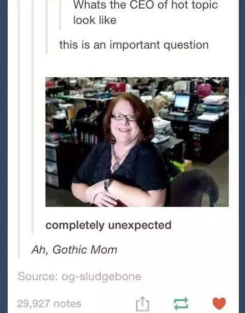 gothic mom - meme