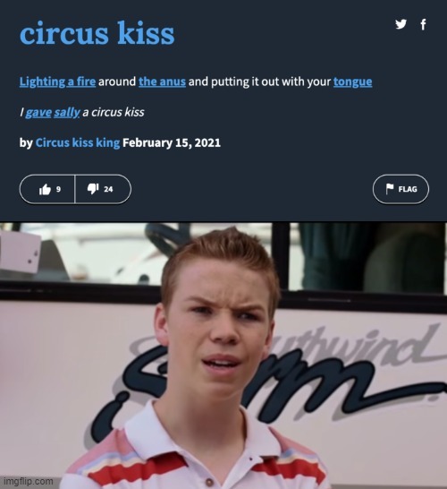 Circus kiss slang meme