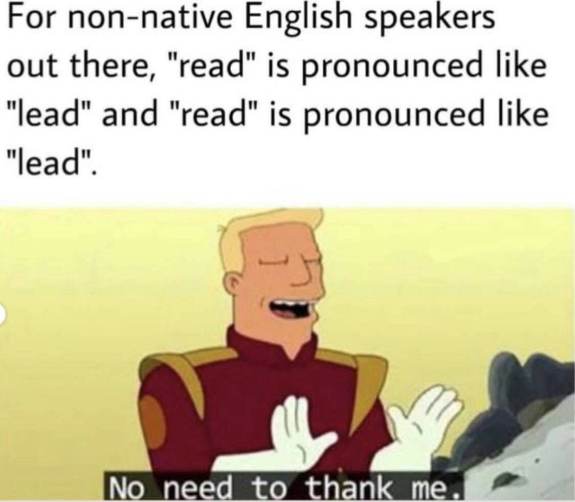 English lesson 101 - meme