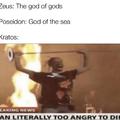 Kratos the all angry