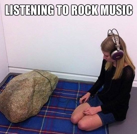 Rock music - meme