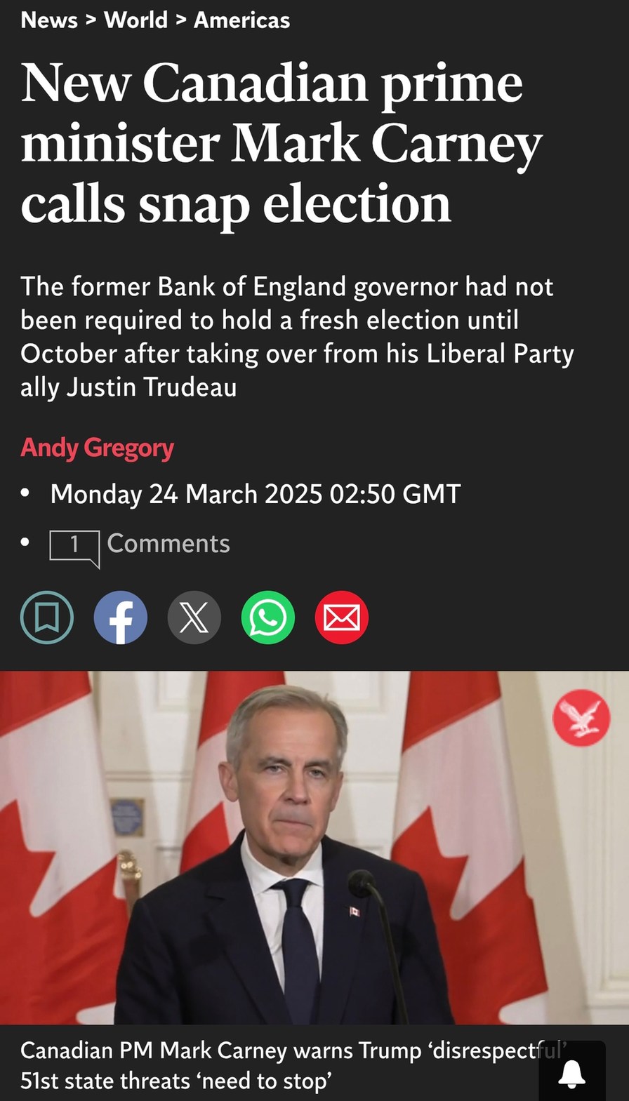 Canadian PM drops an uno reverse card on elections - meme