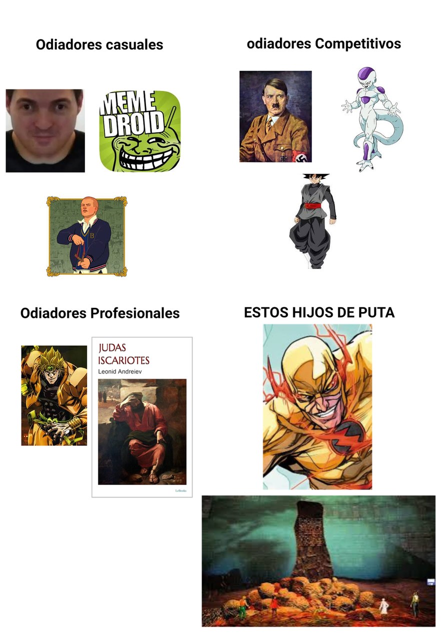 Digan sus ejemplos de odiadores - meme